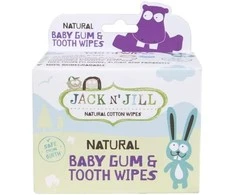 JACK N' JILL natūralios dantukų ir dantenų servetėlės su ksilitoliu, 25 vnt.