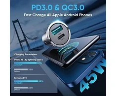 JOYROOM automobilinis įkroviklis PD 45W - Juodas