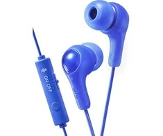 Į ausį įkišamos Ausinės su mikrofonu JVC HA-FX7G-AE "Gumy for Gaming", mėlynos