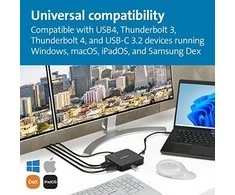 Leitz KENSINGTON MD120U4 USB4 &amp; Thunderbolt 4 Portable Docking Station