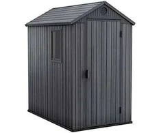 Keter sodo namelis sandėliukas DARWIN 4x6 Pilkas 125,8 x 184,5 x 205 cm