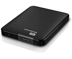 Kietasis diskas Western Digital išorinis HDD WD Portable 1TB Juodas and Baltas (WD BUZG0010BBK)