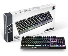 Mecha-membraninė Žaidimų klaviatūra MSI Vigor GK30, su RGB pašvietimu, DE išdėstymas