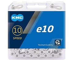 Grandinė KMC e10 Sidabrinis 10-speed 122-links