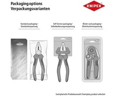 Laidų kirpimo-nužievinimo replės KNIPEX