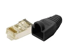 LOGILINK MP0024 LOGILINK - Kištukinė jungtis Cat.6 RJ45 100vnt. komplektas, neekranuotas, juodas