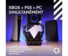 Logitech G Astro A50 X - Ausinės - ohrumschlieend - Bluetooth LIGHTSPEED - kabellos - Juodas