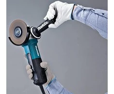 Makita 9565PCV01 Kampinis šlifuoklis, 1400 W, 125 mm, SJS, 2800-11000 min-1, "paddle" jungiklis, antivibracinė šoninė rankena