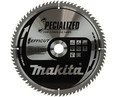 Makita T.C.T. pjūklas EFFICUT 305X2.15X30mm 10° T80 B-67262 T.C.T • 305 x30 mm • T80 • 10° • Medienai