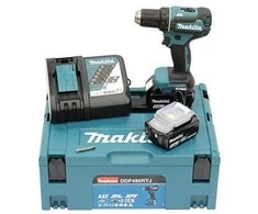 Makita DDF485RTJ Akumuliatorinis suktuvas gręžtuvas, 18 V, 2x 5,0 Ah Li-ion, 50/25 Nm, LED, bešepetėlinis