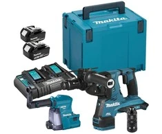 Makita Smūginis gręžtuvas 2x18V DHR281PT2J 2.9J 2x5.0Ah BL + rankena