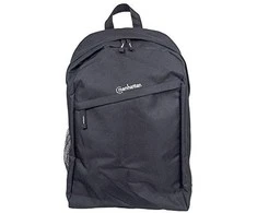 MANHATTAN Knappack Backpack, Lightweight, Top-Loading, For Nešiojamas kompiuteris Computers Up To 15.6″, Juodas, 439831