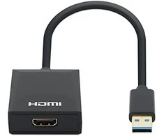 Adapteris USB Manhattan USB-A - HDMI Juodas (153690)