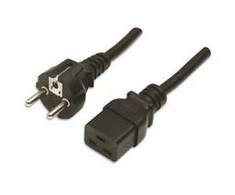 MANHATTAN 302821 Manhattan Maitinimo kabelis IEC320 Schuko iki C19 16A 2,5m juodas