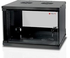 Techly I-CASE EL-1006B45 lentyna 6U Sieninis stovas Juoda