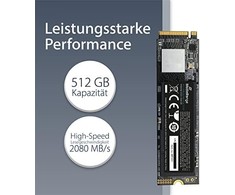 MediaRange 512 GB M.2 2280 PCI-E x4 Gen3.1 NVMe SSD (MR1032)