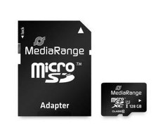 Atminties kortelė Karta MediaRange Micro SDXC 128 GB 10 klasės UHS-I/U1 (MR945)