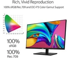 Monitorius Asus ProArt Professional PA329CV, 32", IPS, 4K UHD, 3840 x 2160, 16:9, 5 ms, 400 cd/m², HDMI jungtys quantity 2, 60 Hz