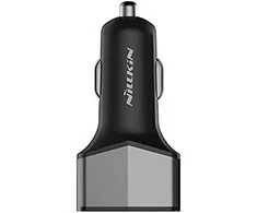 Nillkin Celerity automobilinis įkroviklis – 2x USB-A + 1x USB-C, 32W (sidabras)