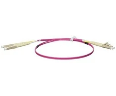 Efb Elektronik EFB Electronics Fiber Optic Duplex Komutacinis kabelis LC - LC 0.5m 50/12 0.5m LC OM4 Violet Fiber Optic Cable (O0319.0.5)