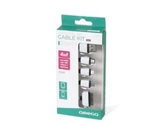 Omega kabelis USB - microUSB/miniUSB/Lightning/Apple 30 kontaktų 4in1 (OUCK4WB) | Omega