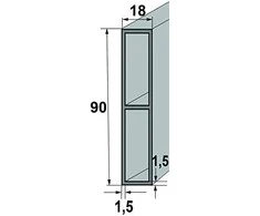 Słowik ŽODYNAS L21 plytų mūro juosta VERTIKALI / HORIZONTALI 200 cm