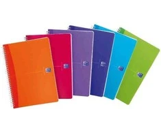 Sąsiuvinis su spirale OXFORD MY COLOURS, A4, 90 lapų, langeliai