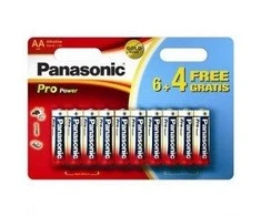 Panasonic Pro Baterijos AA (6+4vnt) (Nekraunama)
