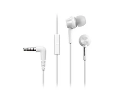 Į ausis įkišamos ausinės su mikrofonu Panasonic RP-TCM115E-W, Baltos