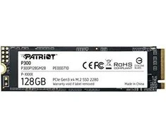Kietasis vidinis diskas Patriot P300 M.2 PCIe Gen 3 x4 128GB SSD