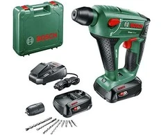 Perforatorius Bosch Uneo Maxx; 0,6 J; SDS-greitas; 18 V; 2x2,5 Ah akum.