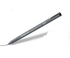 Vienkartinis rašiklis STAEDTLER PIGMENT LINER, 1,2 mm, juodas rašalas