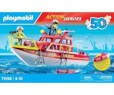 Playmobil Action Heroes 71598 Priešgaisrinės gelbėjimo valtis