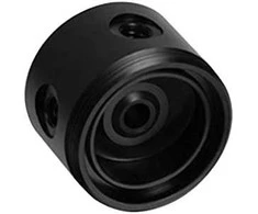 Barrow D5 pump housing, aliuminio – baltas