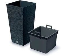 Gėlių vazonas Prosperplast Furu Square DFSH300-S433, 29,5 x 29,5 x 55 cm