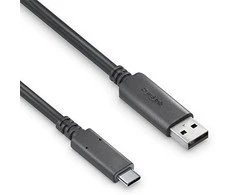 PureLink USB-C į USB-A laidas – USB 3.2 Gen2x1, 3A, 10Gbps – PureInstall 1,0m