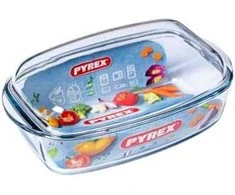 Stiklinis kepimo indas su dangčiu Sleeve PYREX Classic 7L//37x14cm stačiakampis