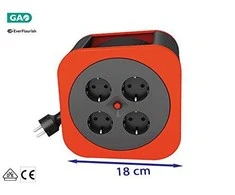 REV Cable Box S S-Box raudonas 10m maitinimo kabelis
