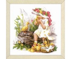 Girl with Ducklings siuvinėjimo rinkinys iš RIOLIS Nr.: 1781