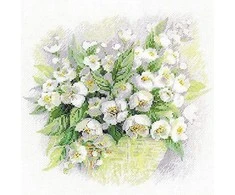 RIOLIS – Create It Yourself – Siuvinėjimo rinkinys „Jazminai“ 1467 (30x30 cm)