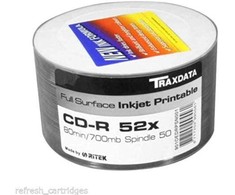 Traxdata CD-R 700 MB 52x 50 vienetų (901OEDRPSN001)