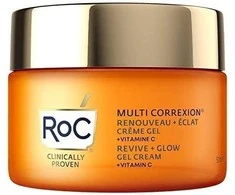 ROC Multi Correxion Revive &amp; Glow Gel Kreminis spindesio suteikiantis gelinis kremas veidui, 50 ml