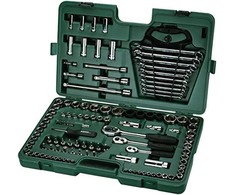 SATA Rinkinys KLUCZY 124el 1/4" 3/8" 1/2"WALIZKA