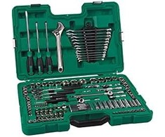 SATA Rinkinys KLUCZY 124el 1/4" 3/8" 1/2"WALIZKA