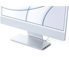 Satechi Slim Dock, skirtas iMac 24" USB-C (USB-C 10Gb, USBA-A 10Gb, 2x USB-A, mikro/SD kortelių skaitytuvas, NVMe SATA lizdas) (sidabrinė)