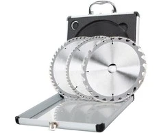 Pjovimo diskų rinkinys 3 vnt. HW Ø210x2,6/30mm Z24/48/60, Scheppach