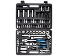 Rankinių įrankių rinkinys TB94 lagamine, 1/4"-1/2", 94 vnt., Scheppach