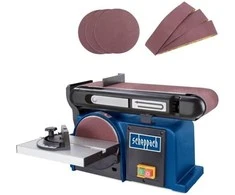 Šlifavimo staklės BTS900 3x šlifavimo juostos ir šlifavimo d, Scheppach