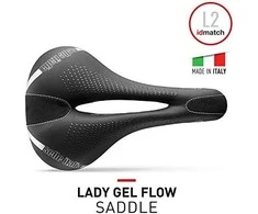Selle Italia SELLE ITALIA LADY GEL FLOW L (id rungtynės - L2) Mangano vamzdis 7, fibra- tek, 310g juodas (NEW)