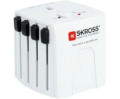 Kelioninis tinklo adapteris 230V 2.5A MUV micro kištukai AU/CN/UK/US/IT - lizdas EU (be įžeminimo) SKROSS